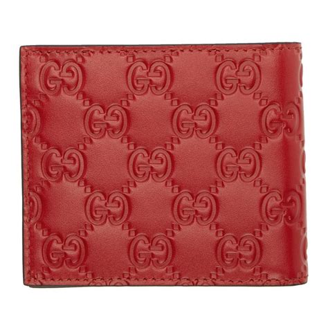 gucci red wallet for men